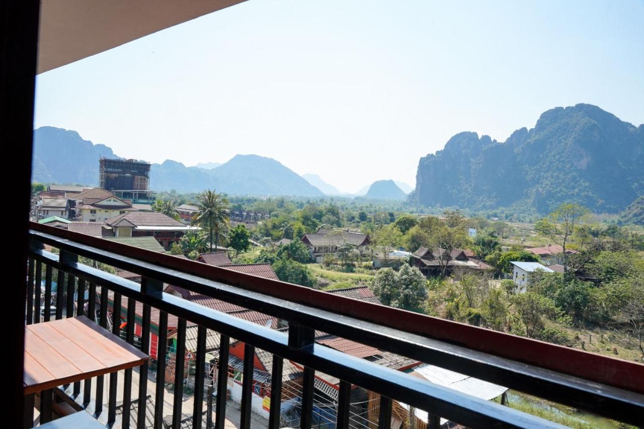 Bountang Riverside Hotel Vang Vieng Bagian luar foto