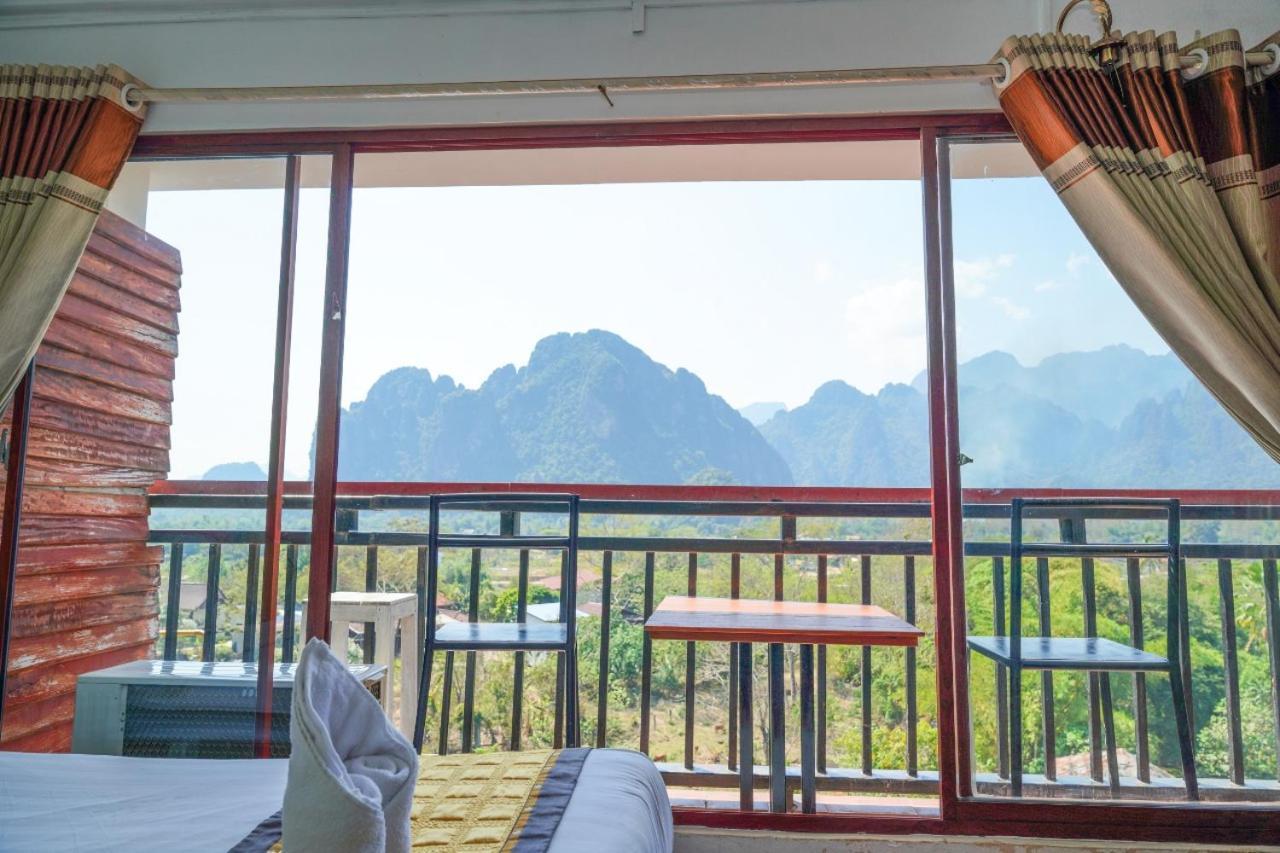 Bountang Riverside Hotel Vang Vieng Bagian luar foto
